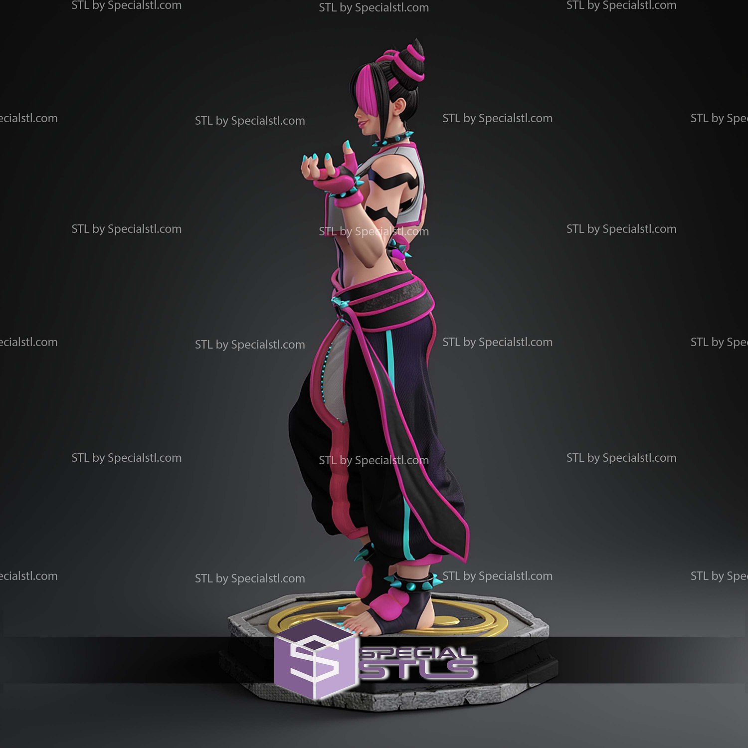 Juri Series Street Fighter STL Files 3D Model — view 3