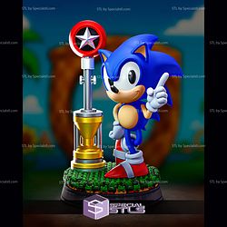 Sonic The Hedgehog Classic 3D Printer Files STL Model