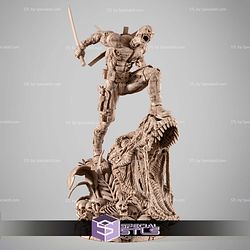 Deadpool Zombie 480mm STL Files 3D Model