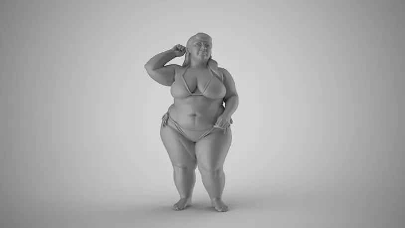 Figure of Serenity 3D OBJ Model