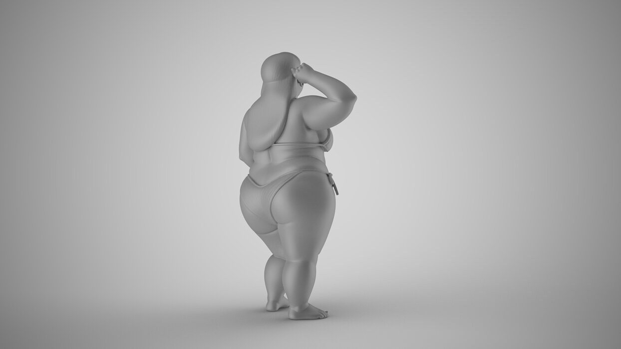 Figure of Serenity 3D OBJ Model — view 4