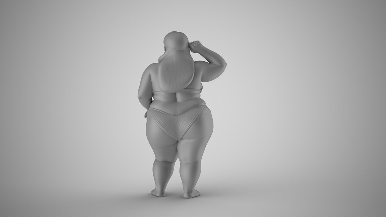 Figure of Serenity 3D OBJ Model — view 5