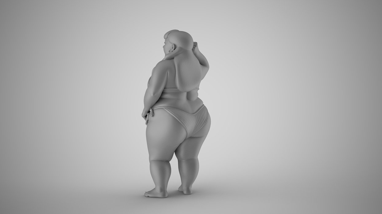 Figure of Serenity 3D OBJ Model — view 6