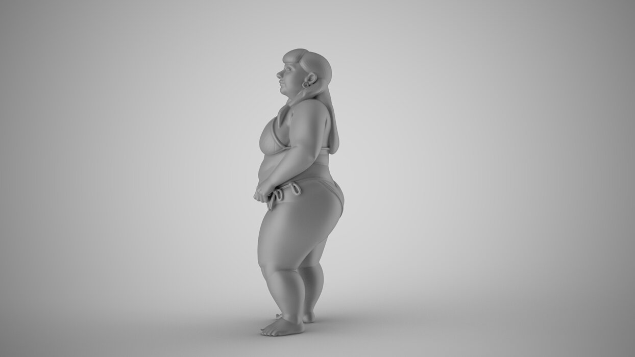 Figure of Serenity 3D OBJ Model — view 7