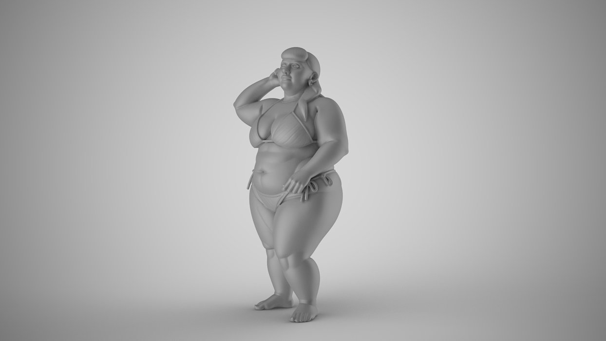 Figure of Serenity 3D OBJ Model — view 8