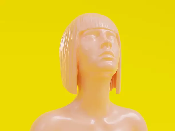 woman bust 1 3D BLEND Model