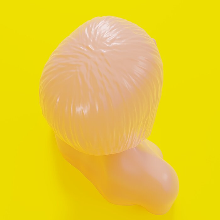 woman bust 1 3D BLEND Model — view 6