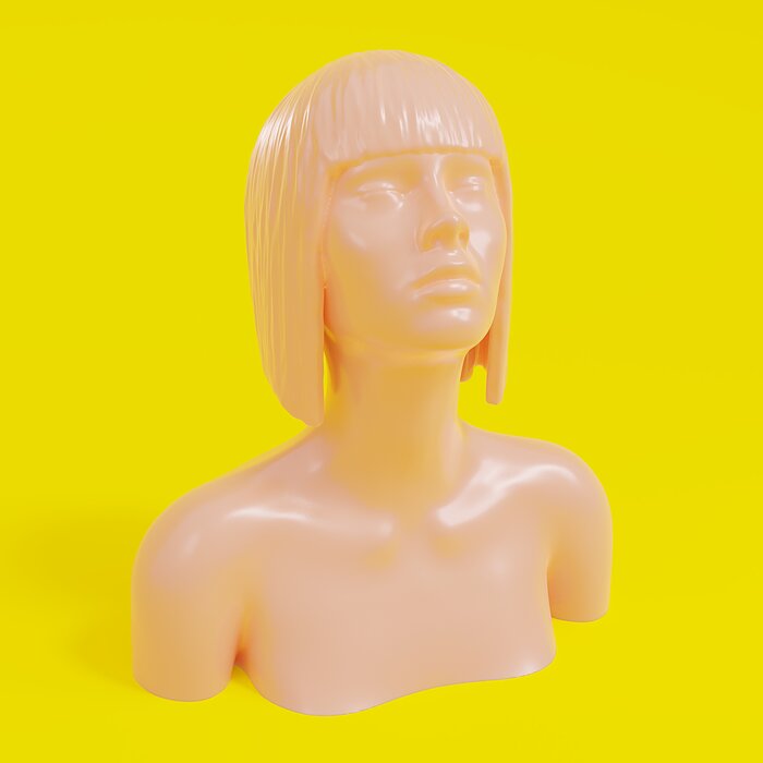 woman bust 1 3D BLEND Model — view 7