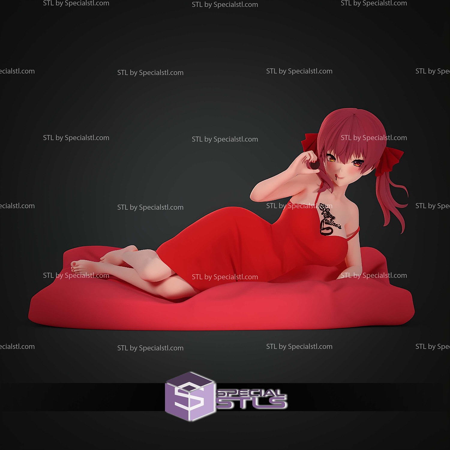 Valentines Houshou Marine STL Files 3D Model — view 4