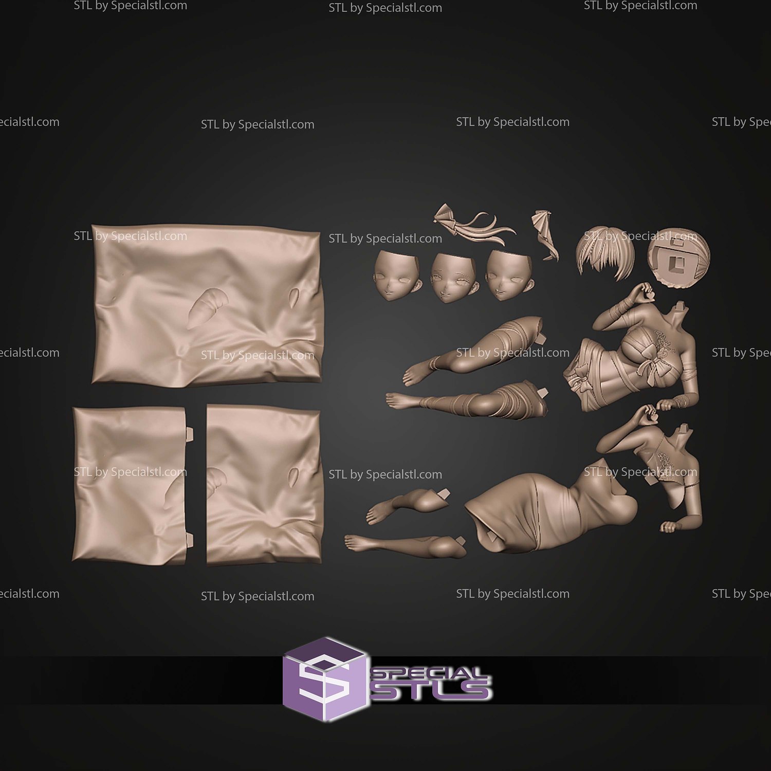 Valentines Houshou Marine STL Files 3D Model — view 8