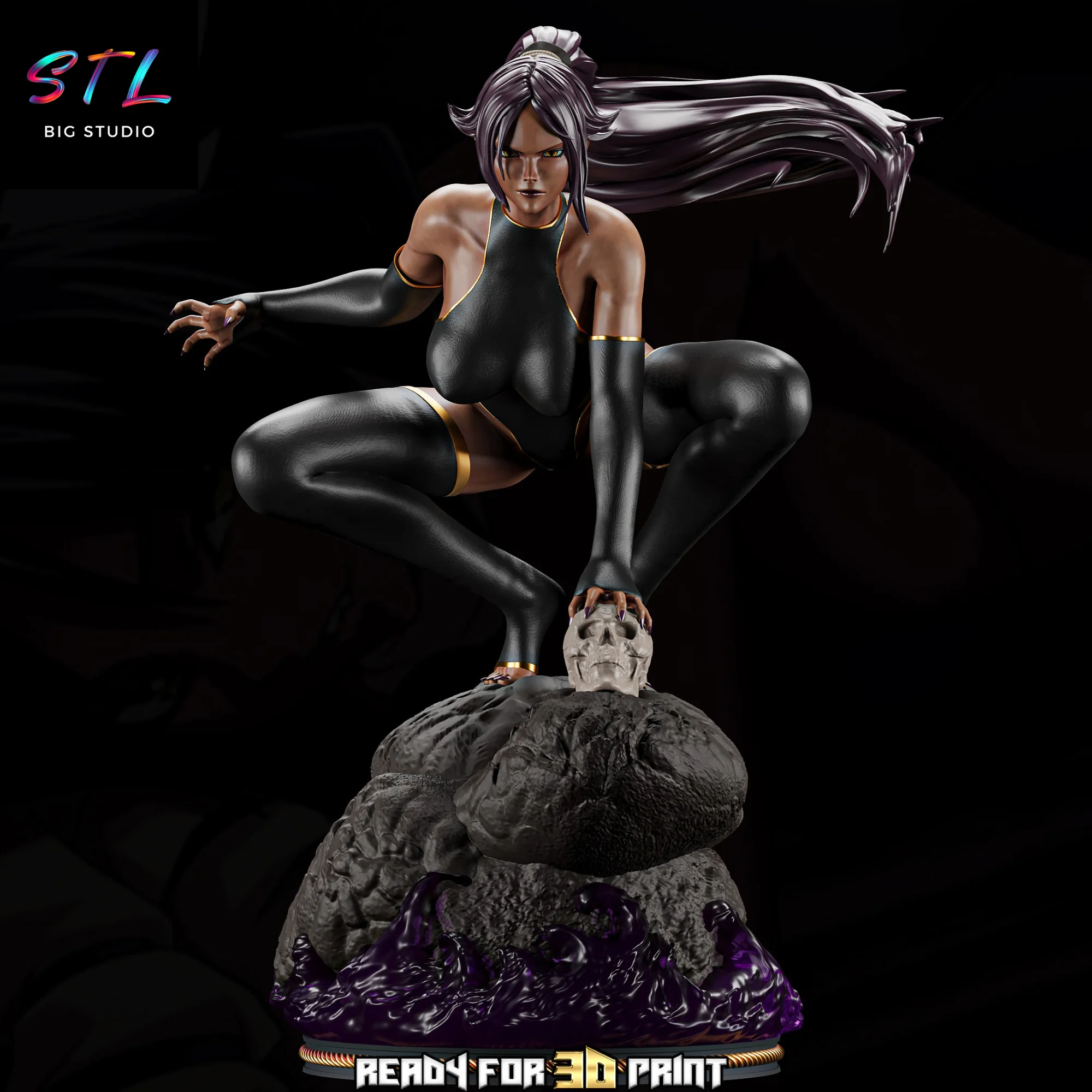 Yoruichi STL | Bleach | 3D Printable Figure Model