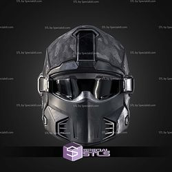 Cosplay STL Files Helldivers 2 Shadow Paragon Helmet 3D Model