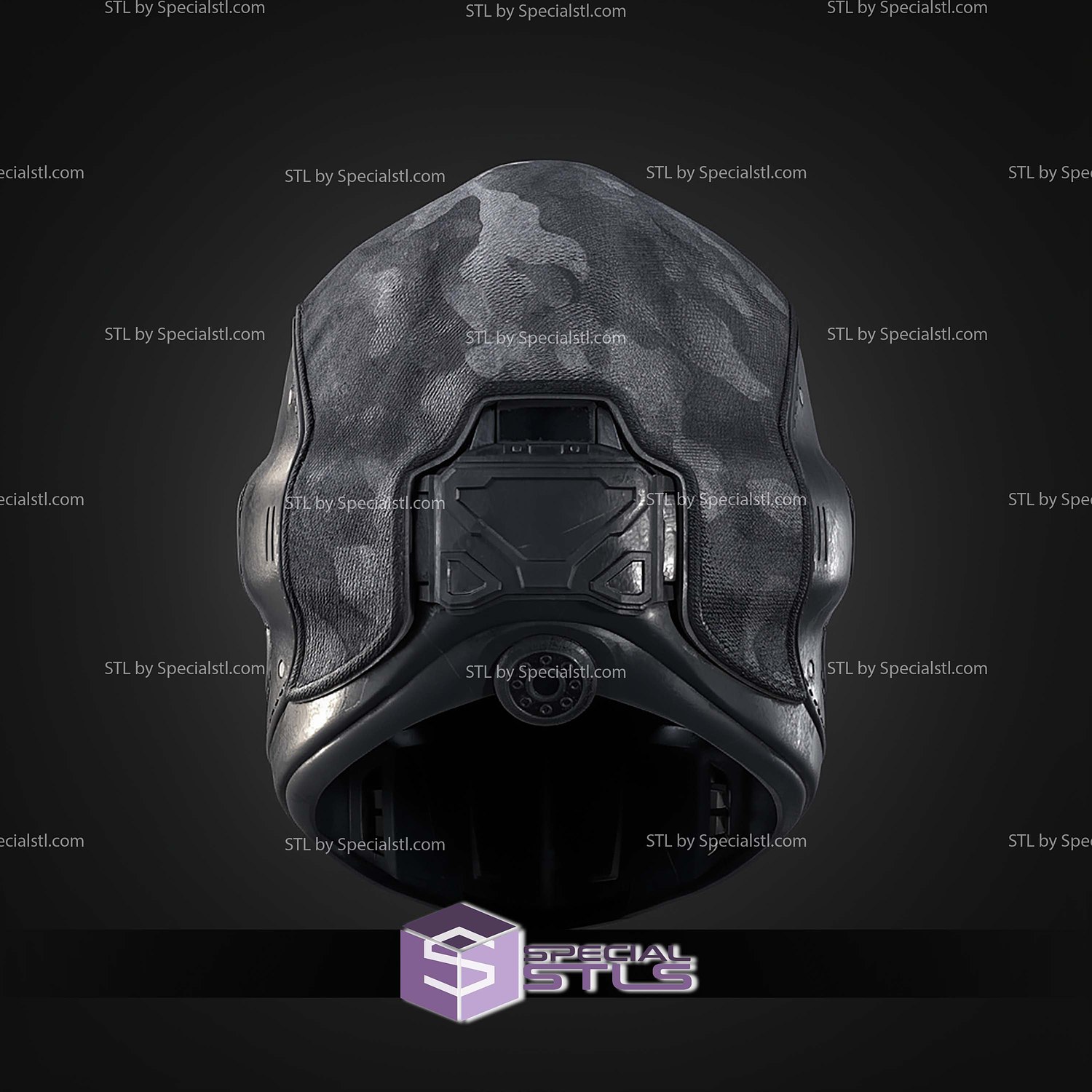 Cosplay STL Files Helldivers 2 Shadow Paragon Helmet 3D Model — view 6