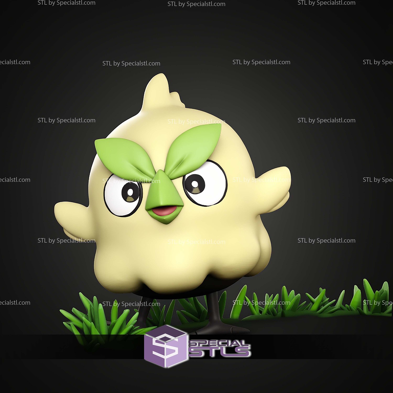 Pokemon Gen 10 Starter STL Files 3D Model — view 2
