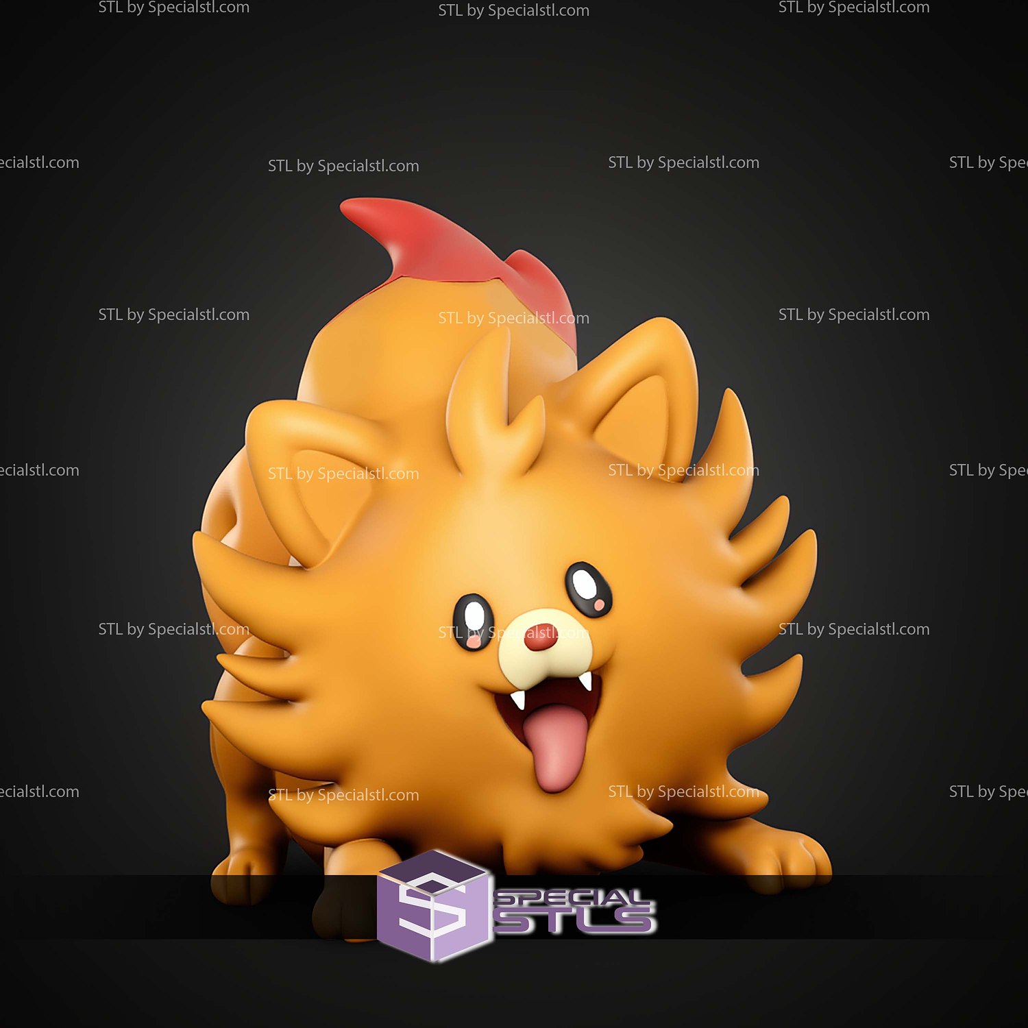 Pokemon Gen 10 Starter STL Files 3D Model — view 3