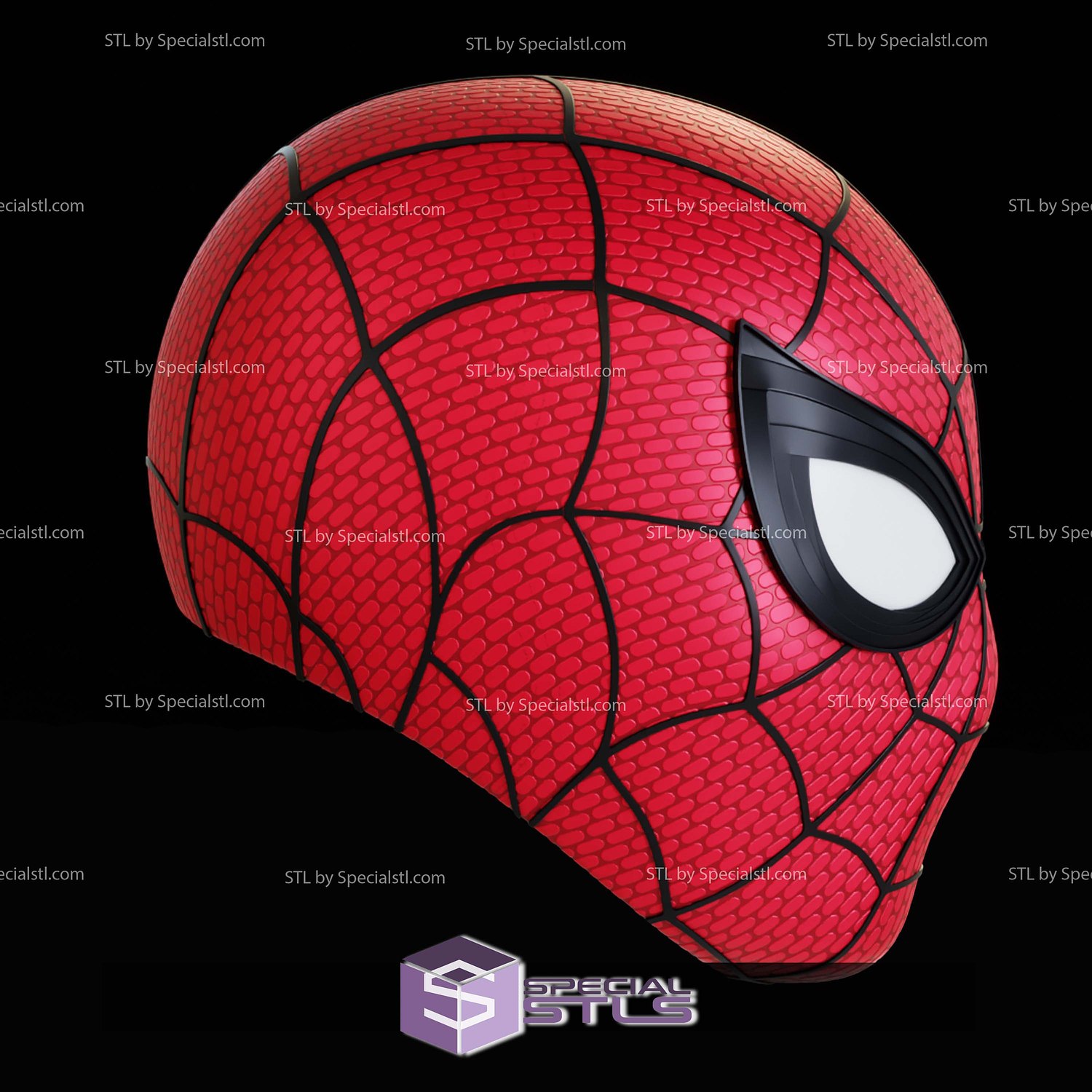 Cosplay STL Files Spider Man Brand New Day Mask 3D Model — view 7
