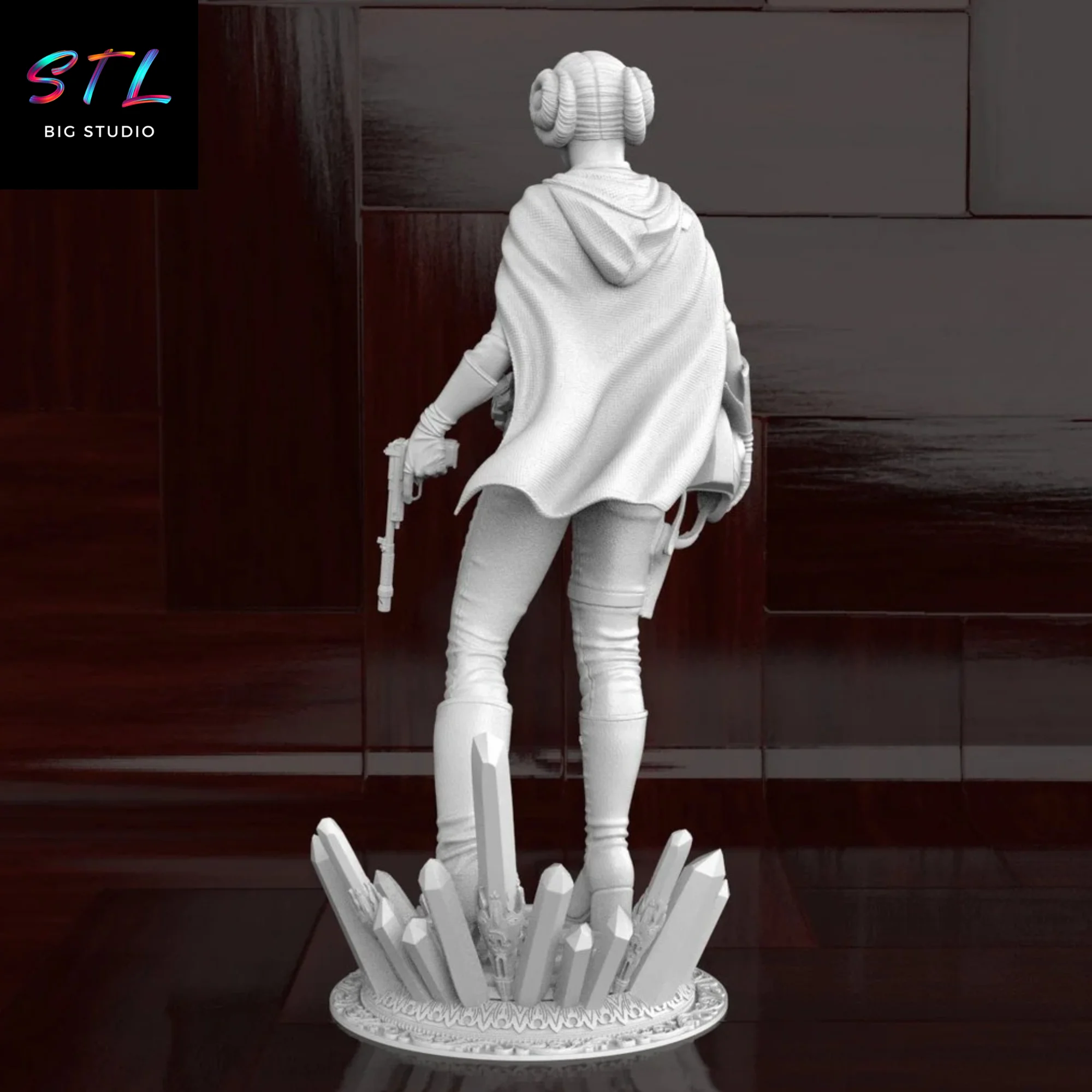 Leia STL | Star Wars | 3D Printable Figure of the Rebel Princess Model — view 4