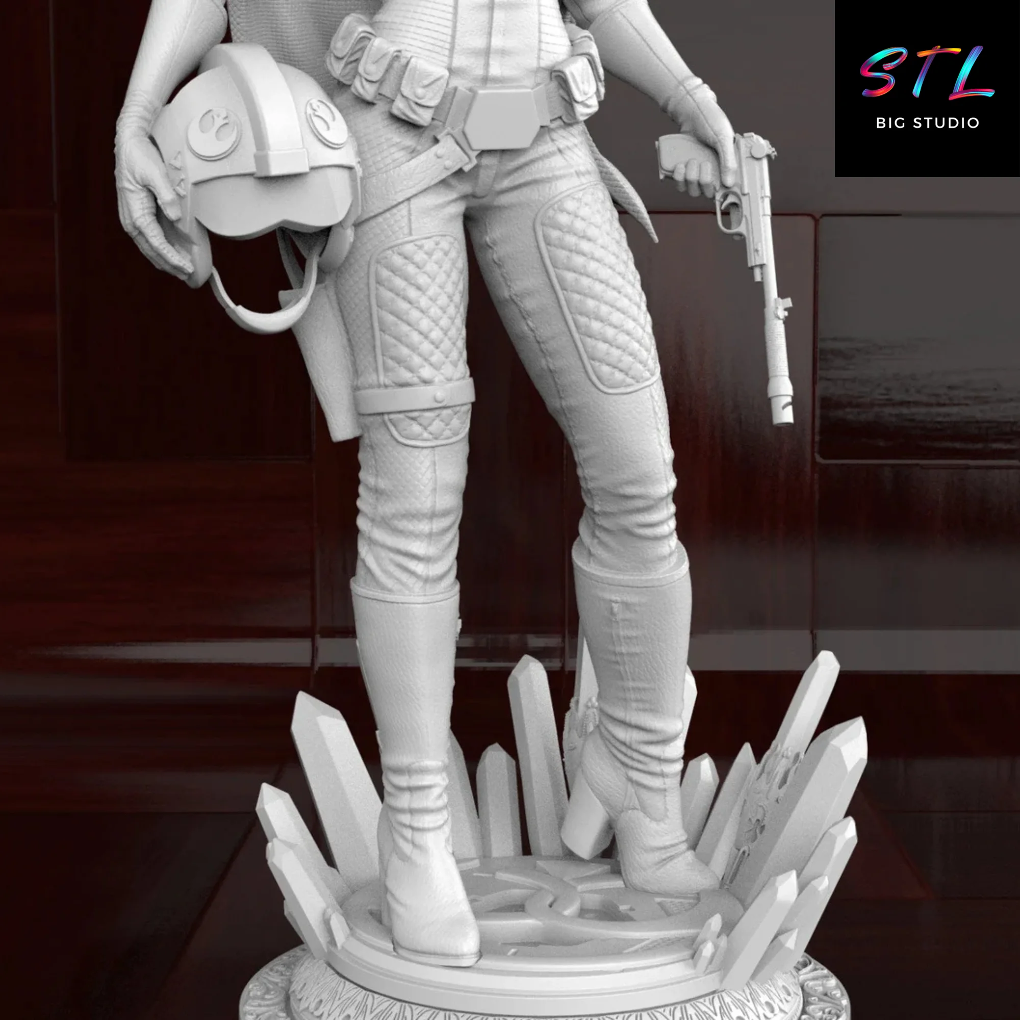 Leia STL | Star Wars | 3D Printable Figure of the Rebel Princess Model — view 6
