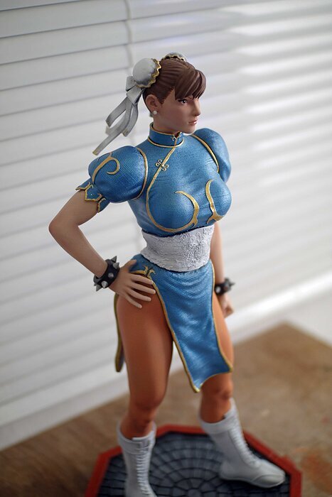 Chun Li Street Fighter Fan-art Statue 3D STL Model — view 4