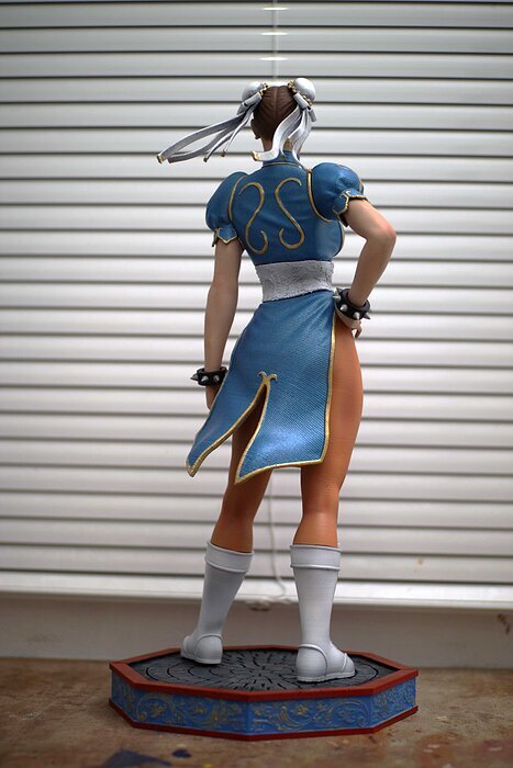 Chun Li Street Fighter Fan-art Statue 3D STL Model — view 8
