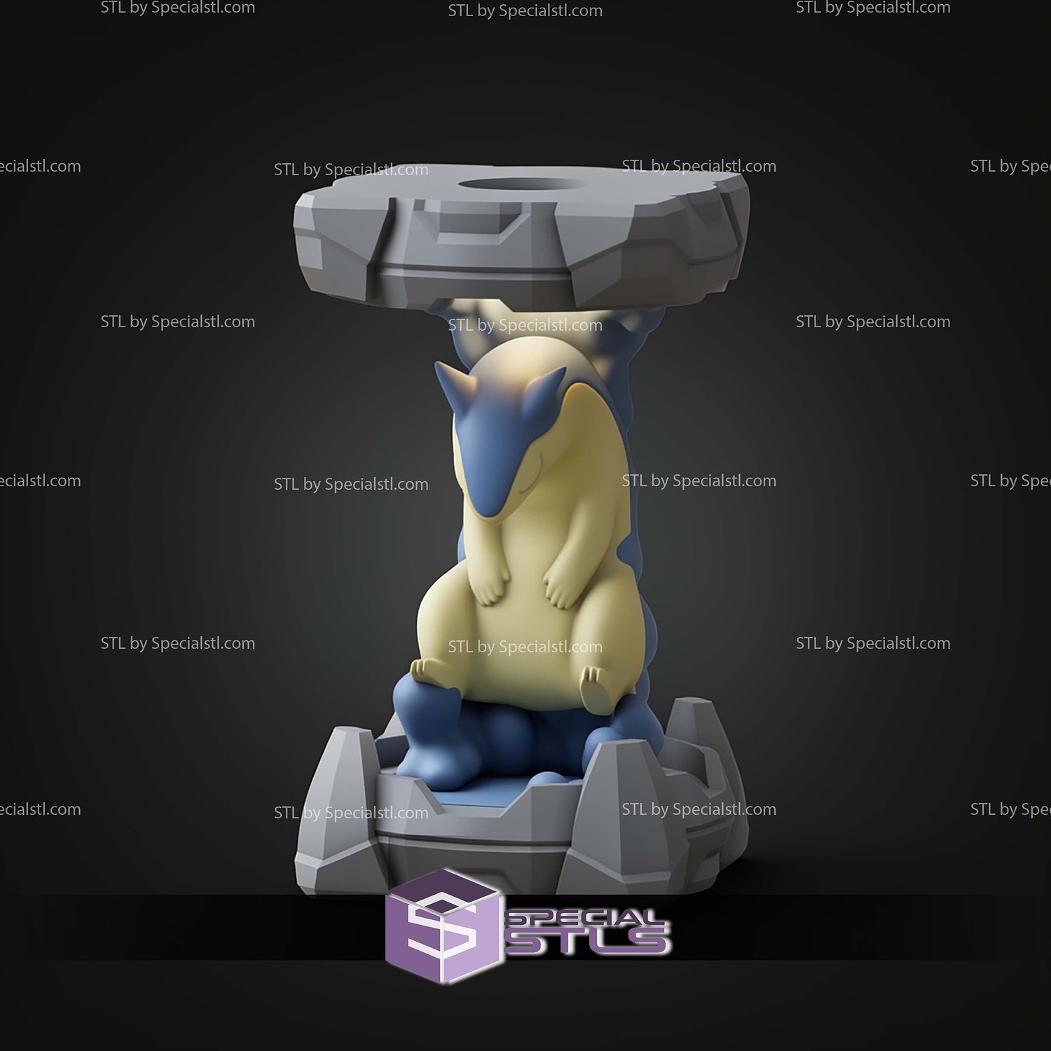 Pokemon Clone Lab Colletion Typhlosion STL Files 3D Model — view 2