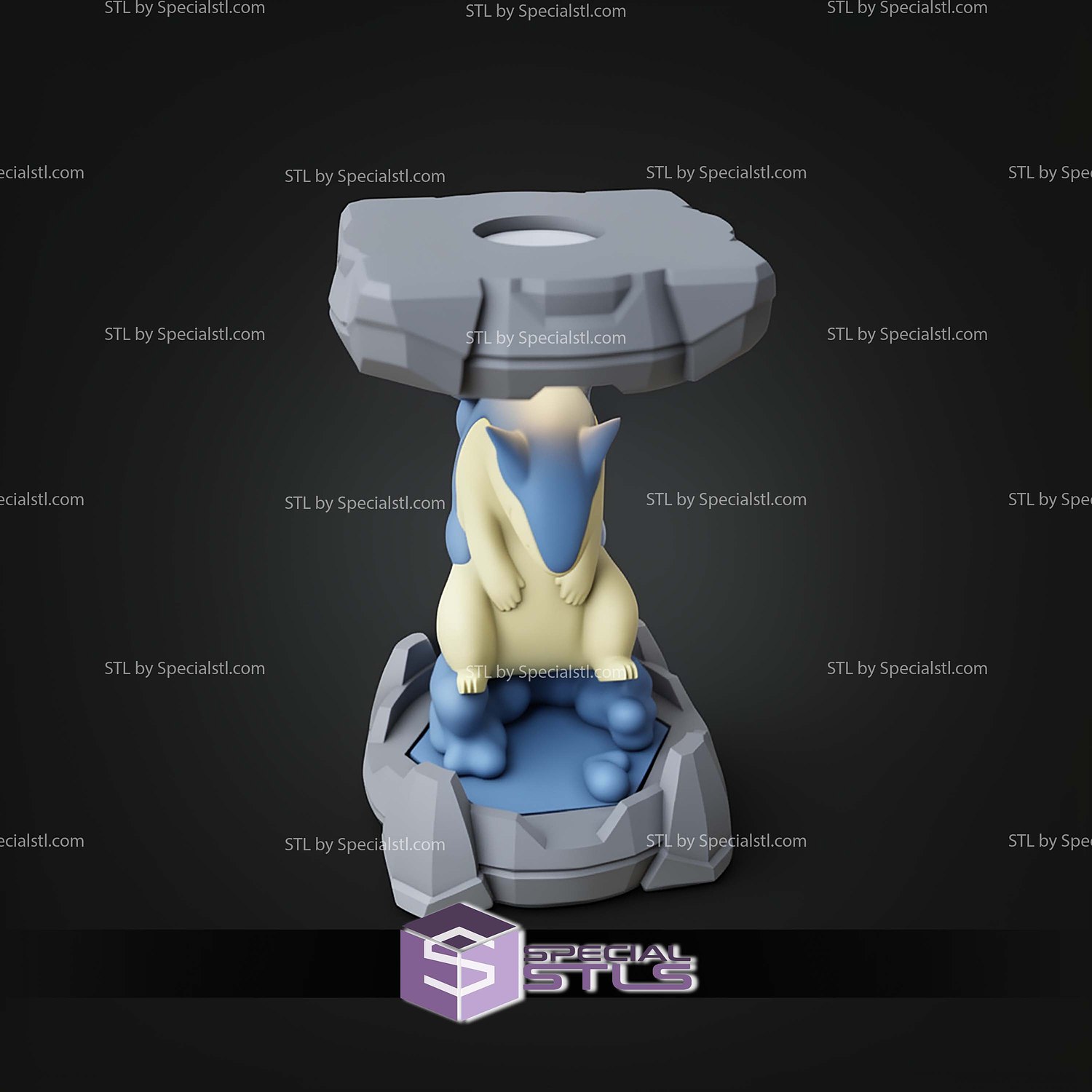 Pokemon Clone Lab Colletion Typhlosion STL Files 3D Model — view 3