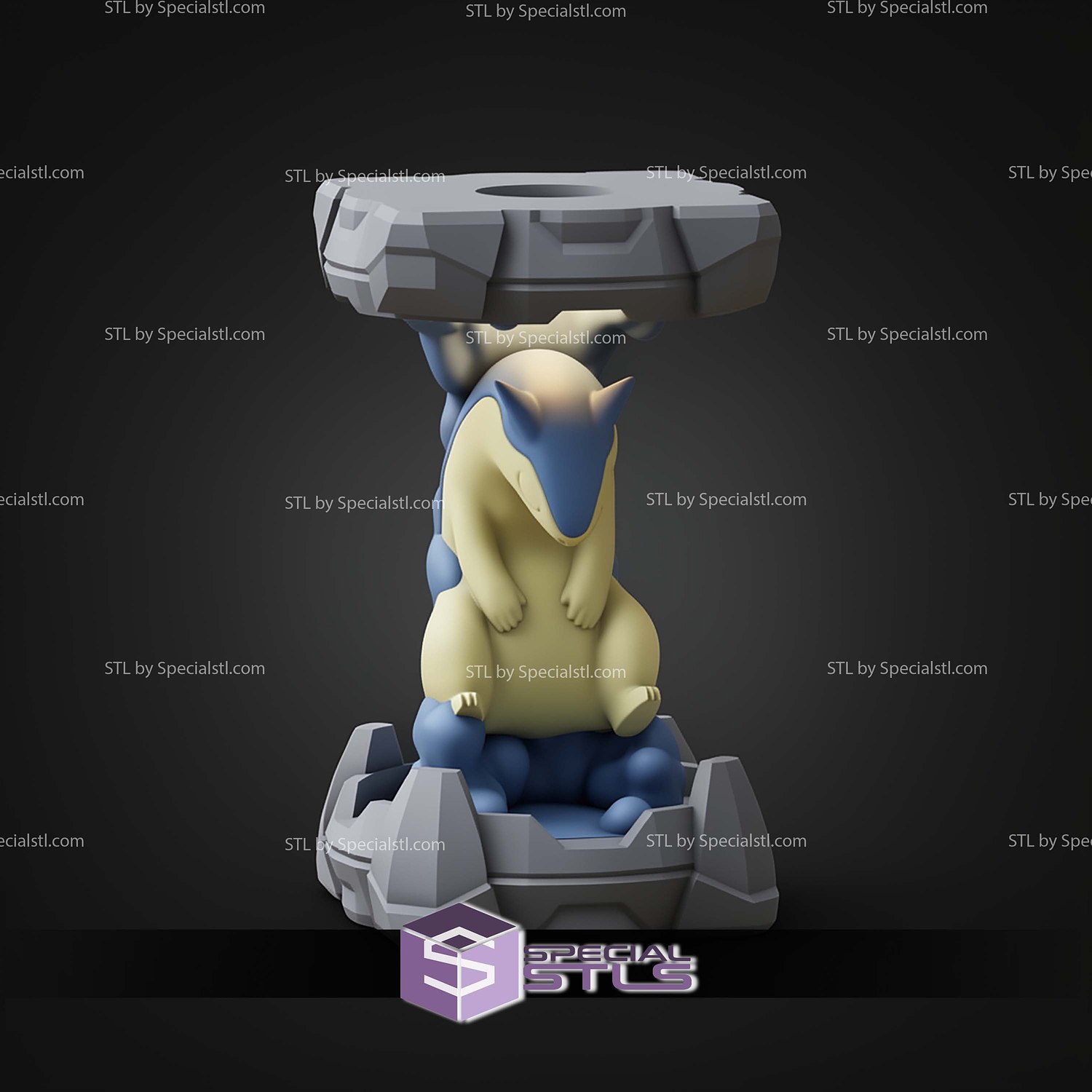 Pokemon Clone Lab Colletion Typhlosion STL Files 3D Model — view 4