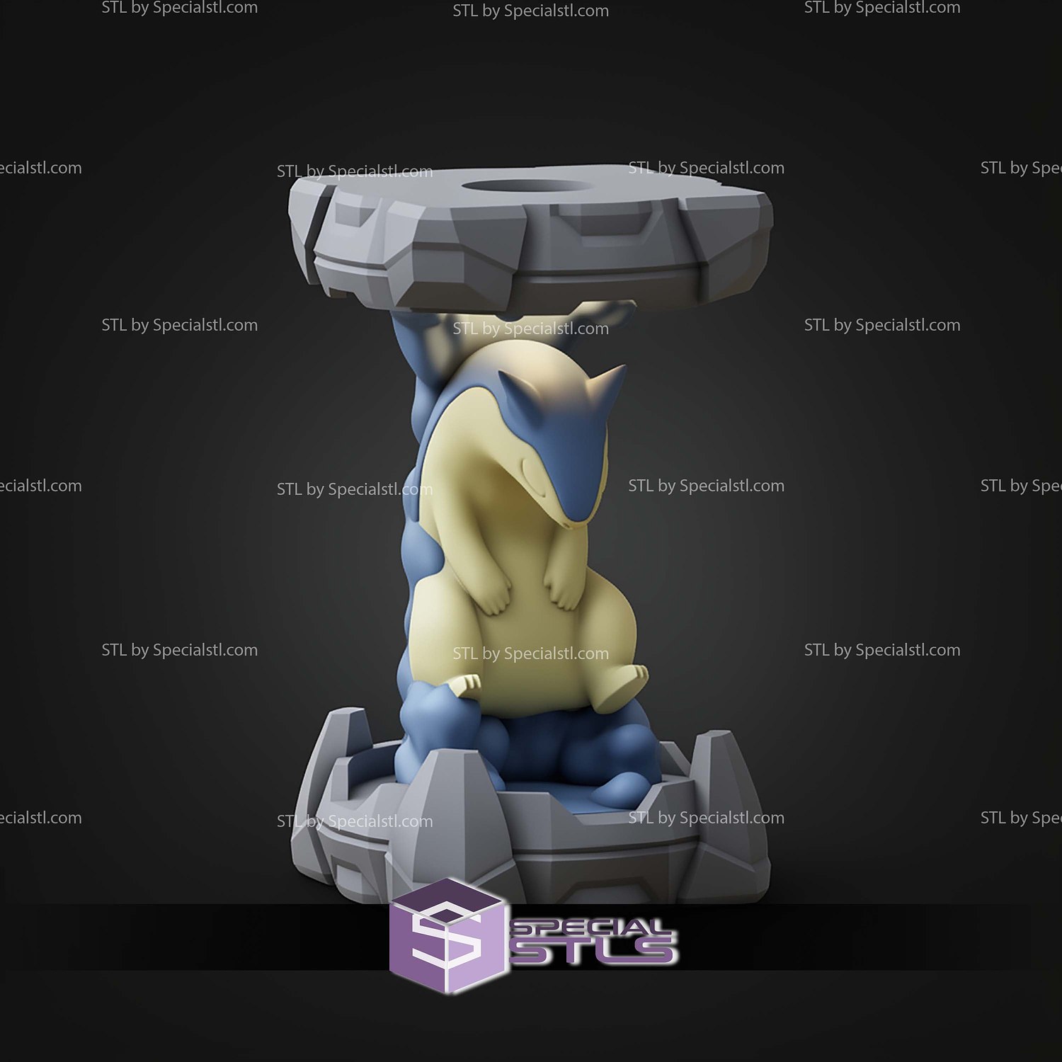 Pokemon Clone Lab Colletion Typhlosion STL Files 3D Model — view 5