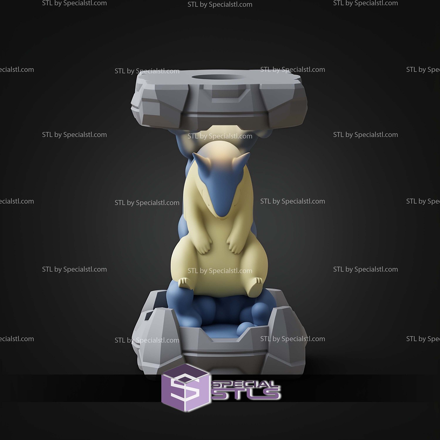 Pokemon Clone Lab Colletion Typhlosion STL Files 3D Model — view 6