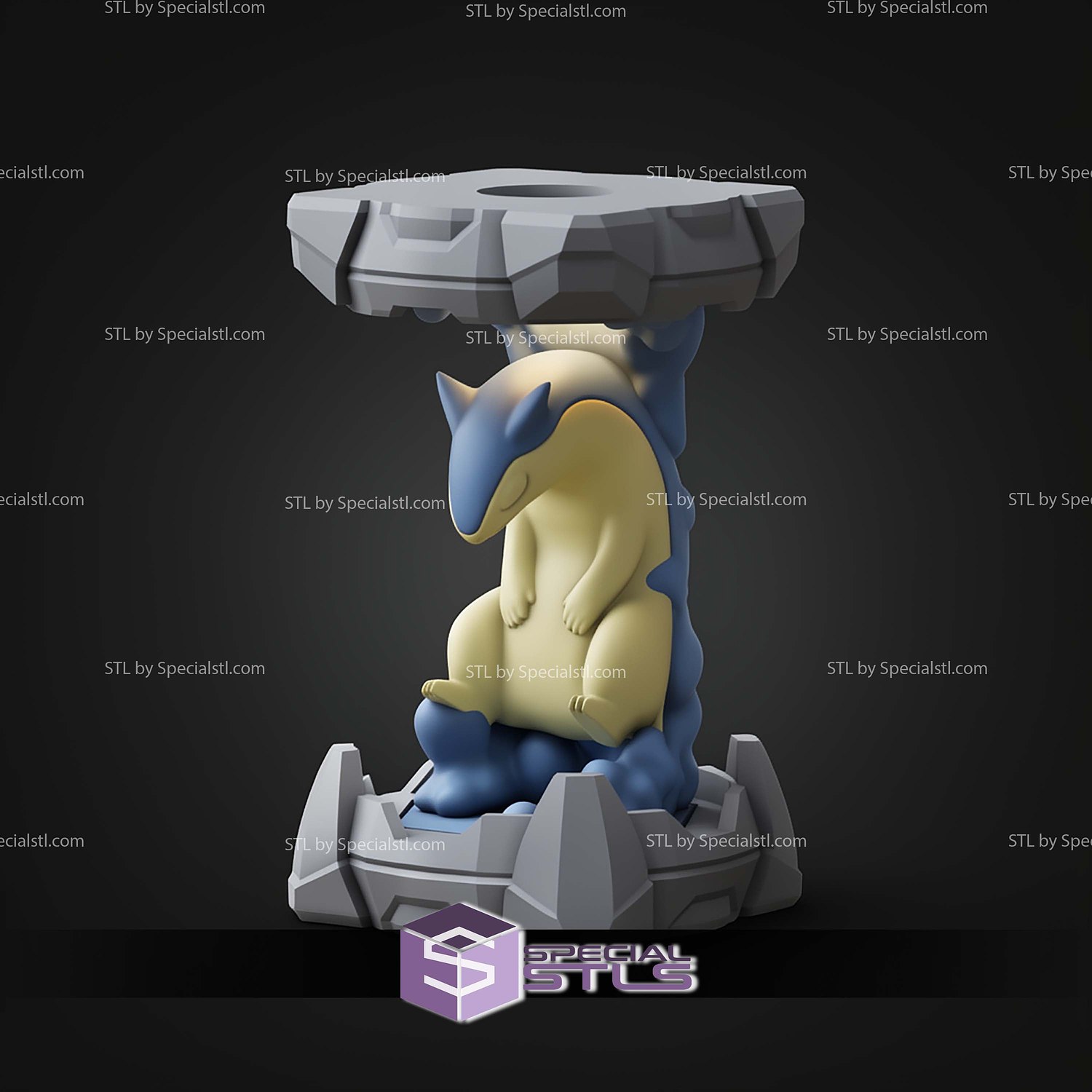 Pokemon Clone Lab Colletion Typhlosion STL Files 3D Model — view 7