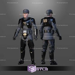 Custom 1 12 Figure STL Imperial Officer Tactical Kit 3D Model