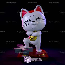 Turbo Granny Maneki Neko Sculptures 3D Printing STL Model