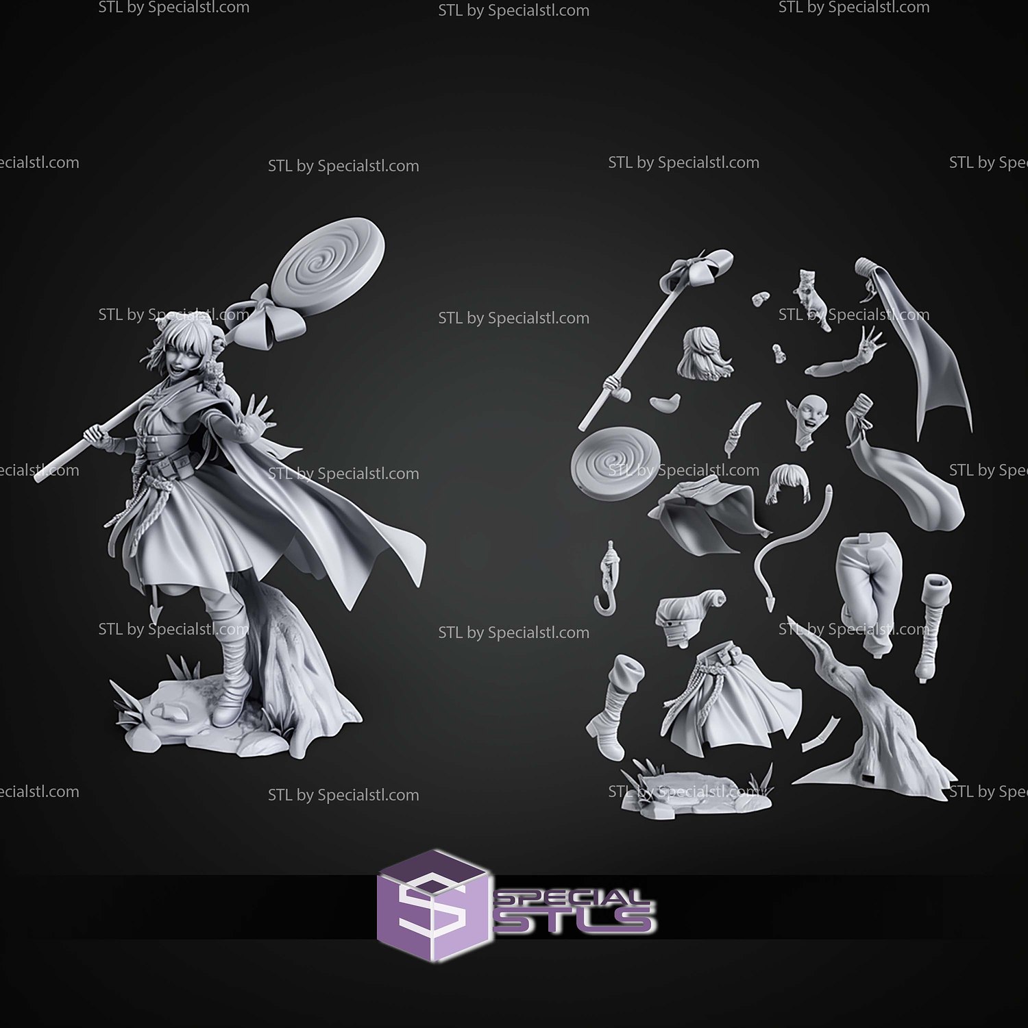 Jester Lavorre 201mm The Mighty Nein STL Files 3D Model — view 2