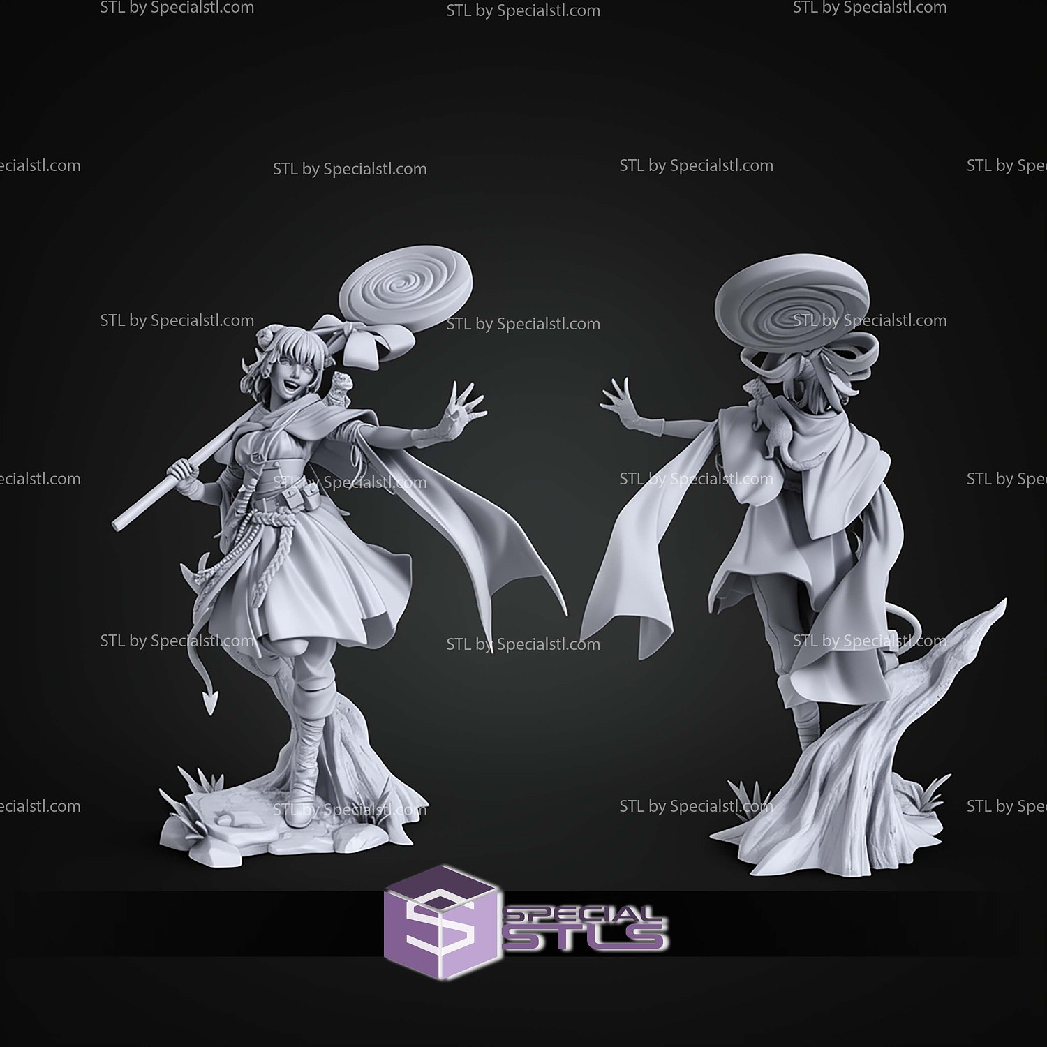 Jester Lavorre 201mm The Mighty Nein STL Files 3D Model — view 3