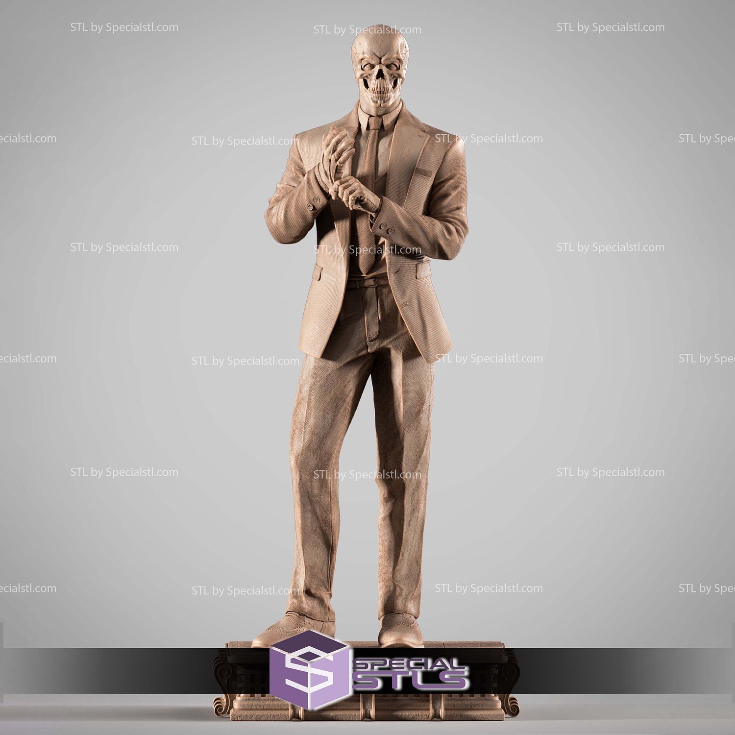 Black Mask DC STL Files 3D Model — view 2