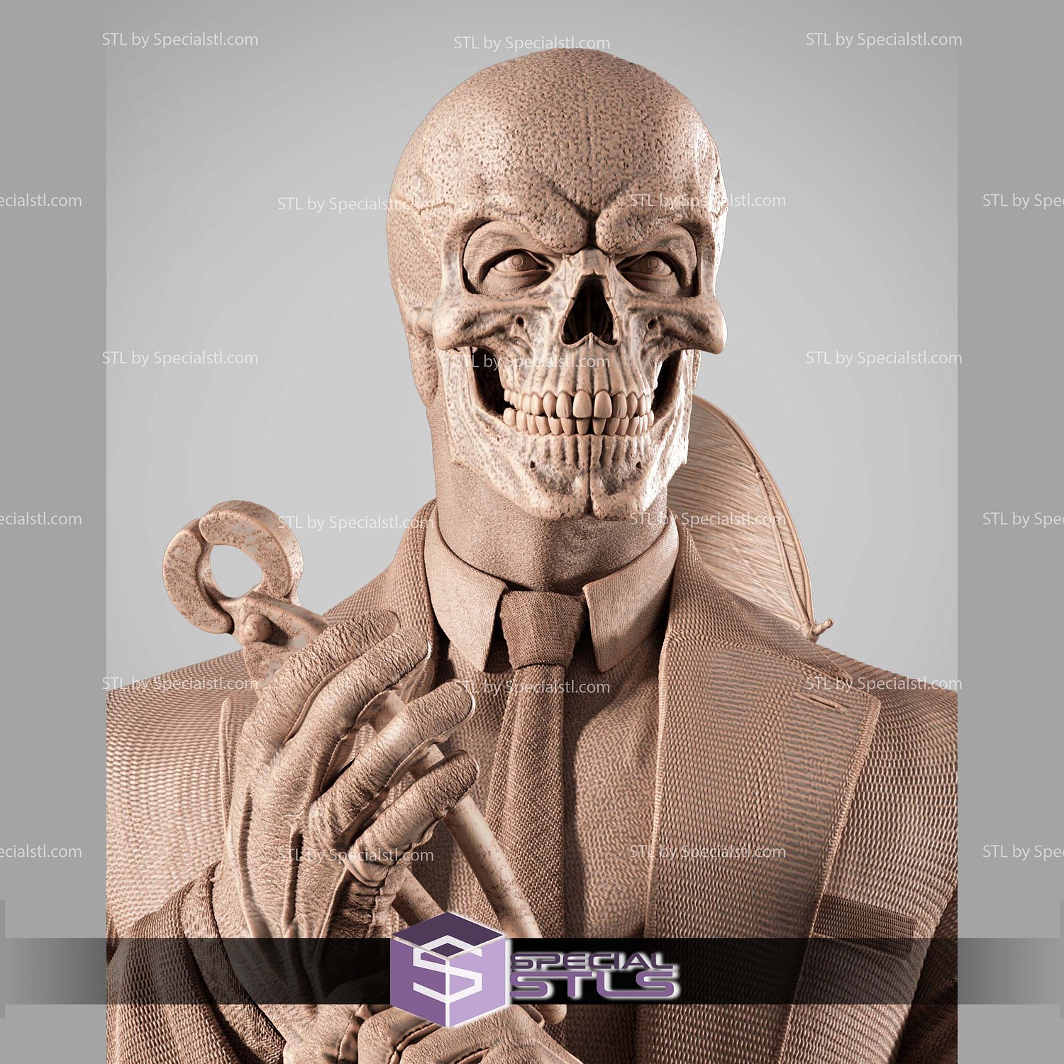 Black Mask DC STL Files 3D Model — view 4