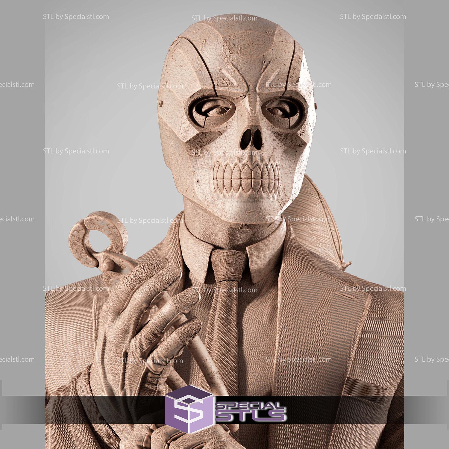 Black Mask DC STL Files 3D Model — view 5
