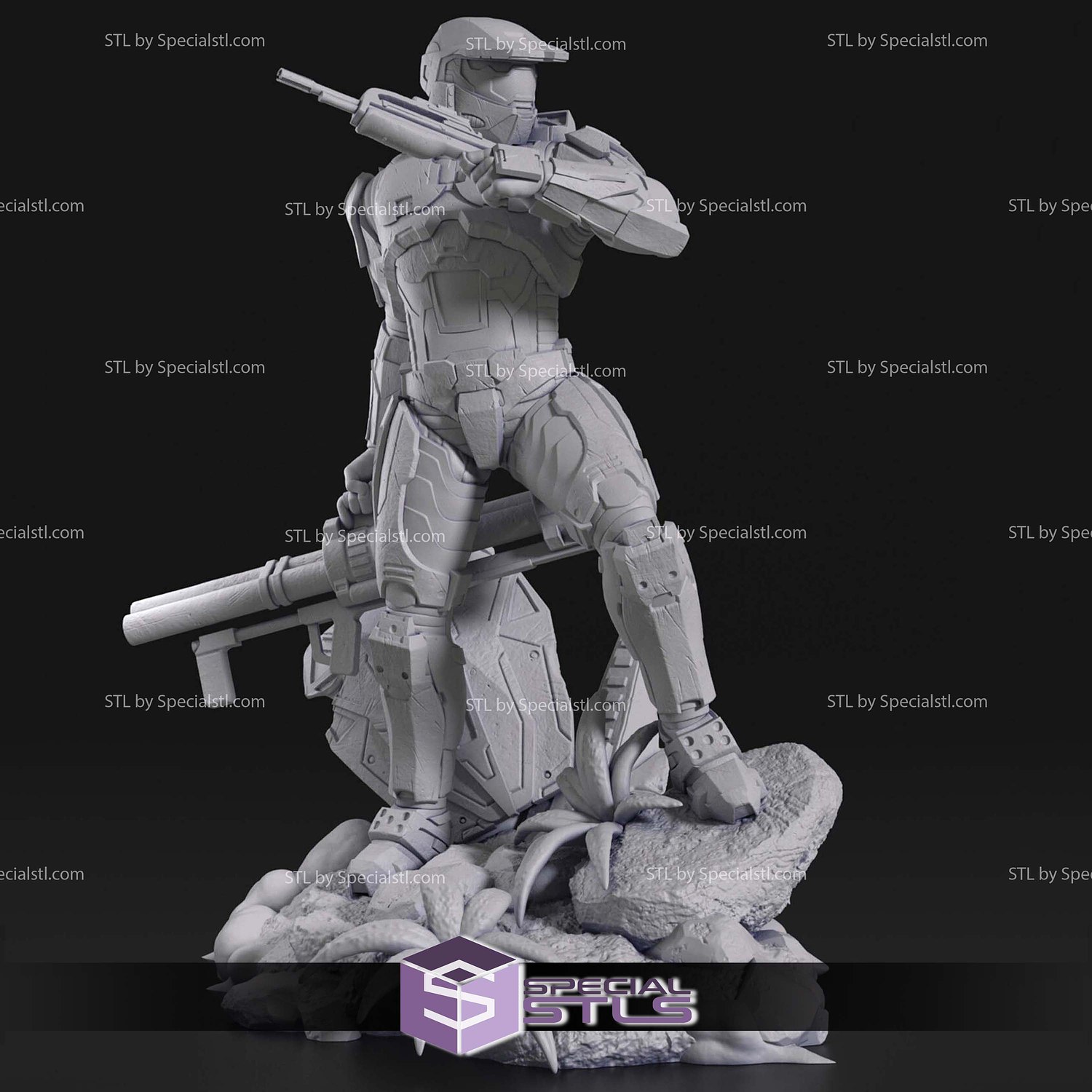 Master Chief Forest Halo 3D Printer Files STL Model — view 2