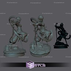 Rukia Kuchiki in Battle V2 Digital STL Files 3D Model