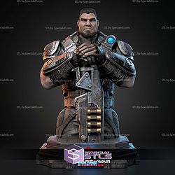 Dominic Santiago Portrait Bust 350mm STL Files 3D Model