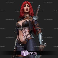 Katarina 2 Sword Sculptures 3D Printing STL Model — view 1