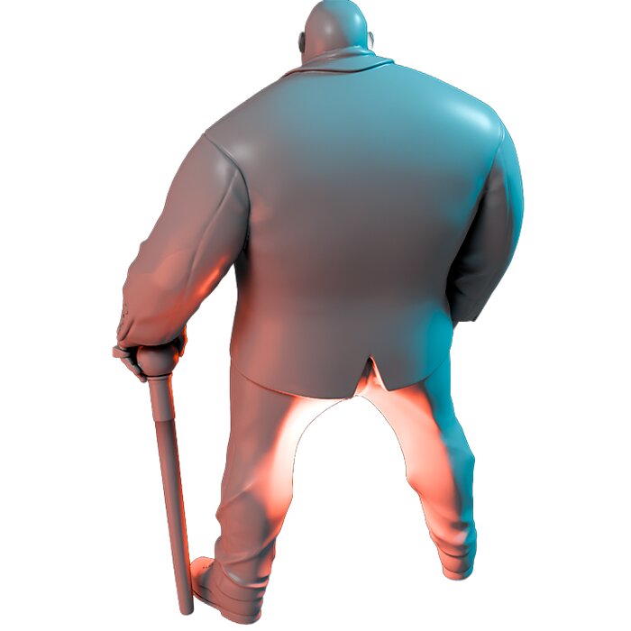 The Godfather IX - RPG Tabletop Figure 3D STL Model — view 2