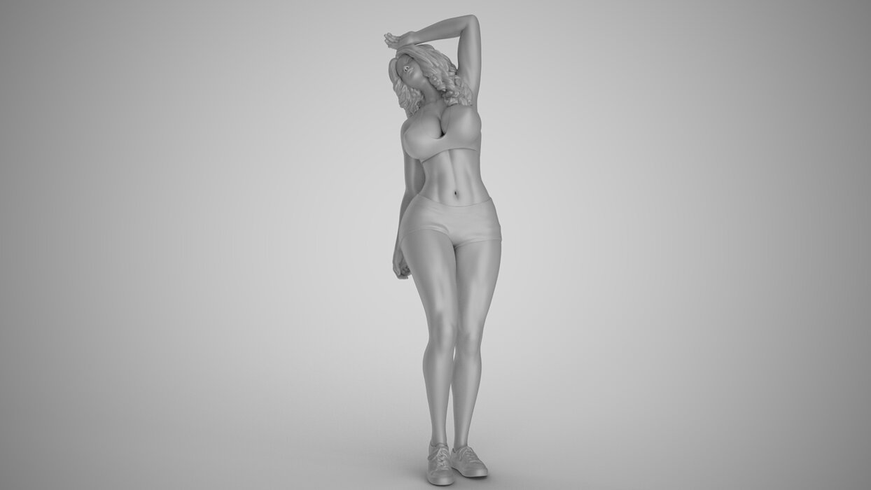 Avoiding Sunlight 3D FBX Model — view 2