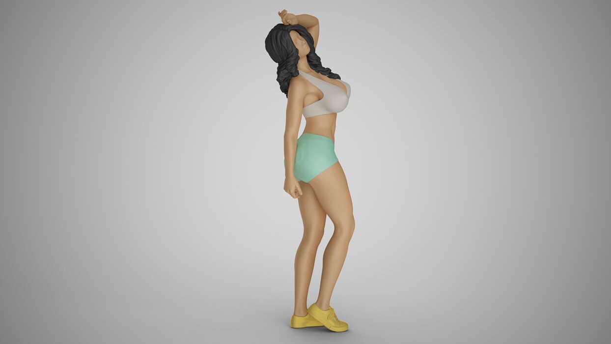 Avoiding Sunlight 3D FBX Model — view 5