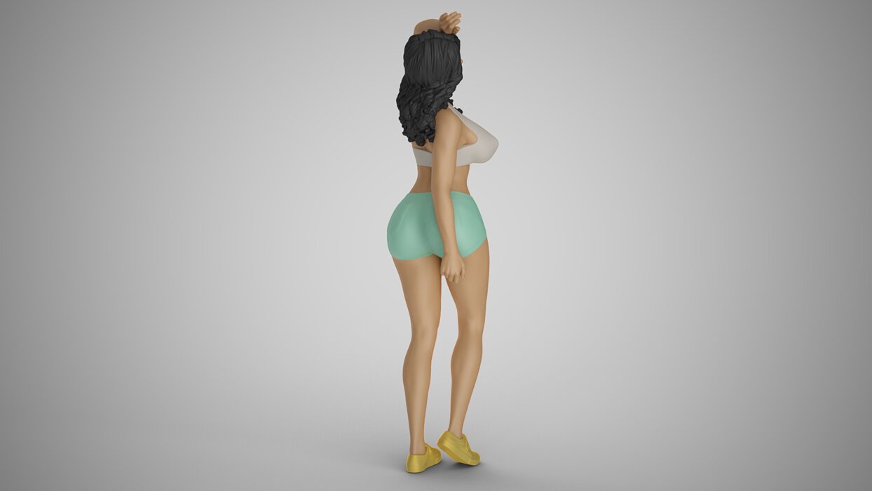 Avoiding Sunlight 3D FBX Model — view 6
