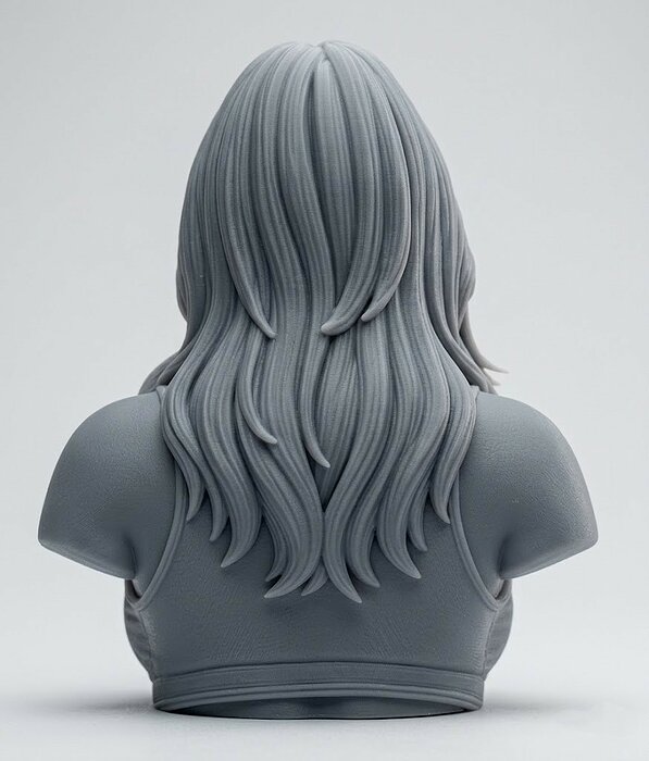 Mia Malkova bust 3D STL Model — view 6
