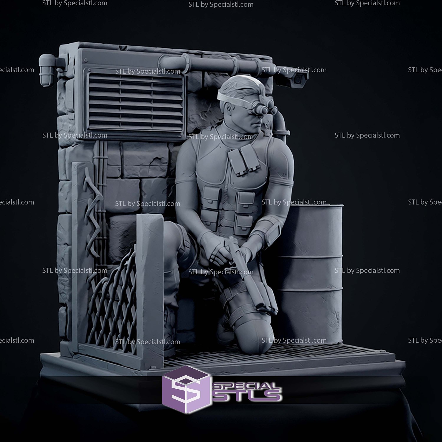 Splinter Cell 1-6 STL Files 3D Model — view 2