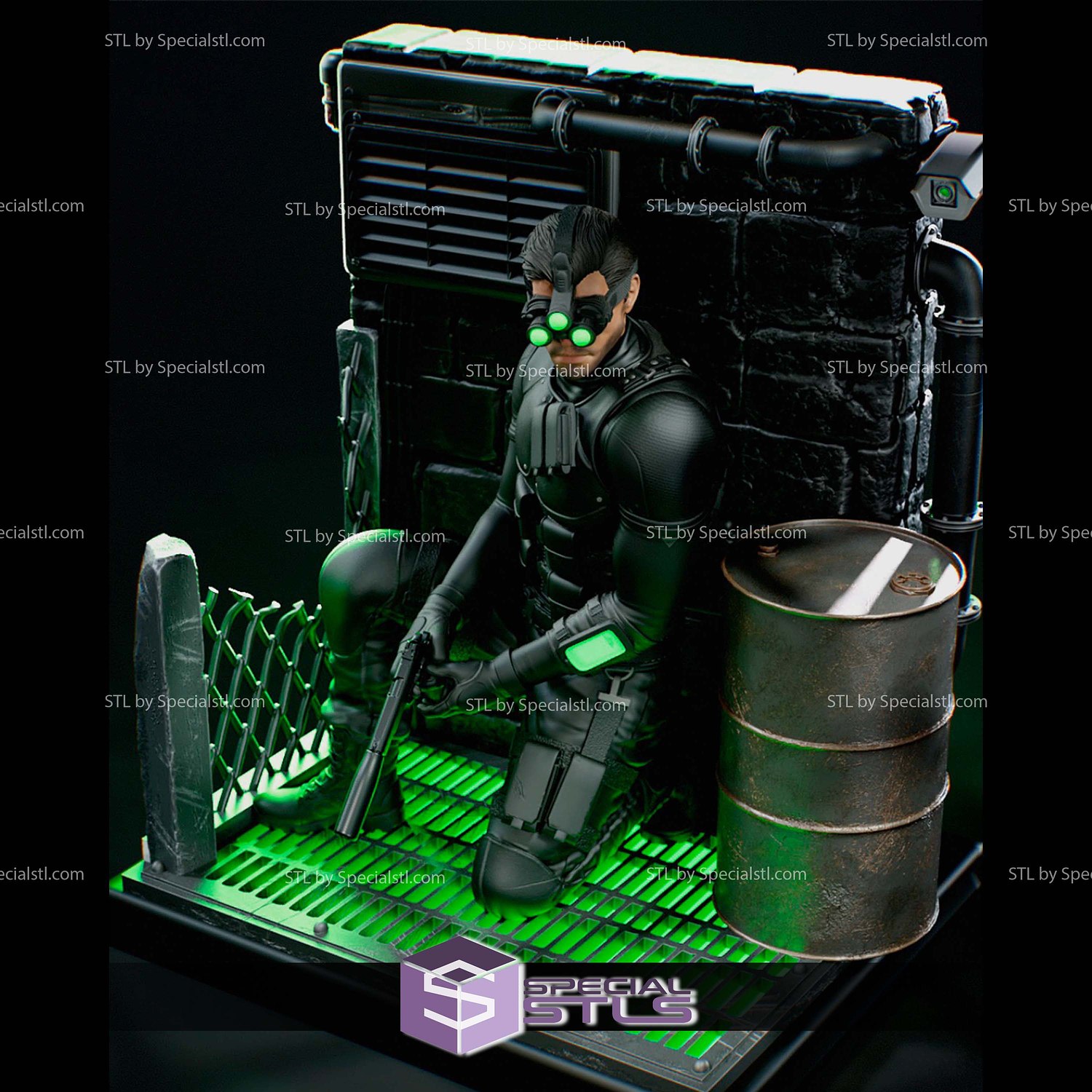 Splinter Cell 1-6 STL Files 3D Model — view 3