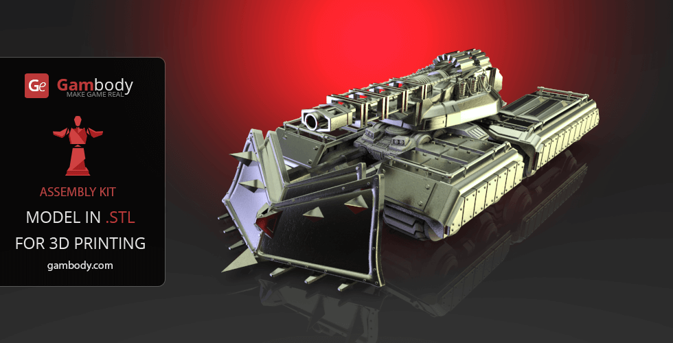 Mammoth Tank Accessories 3D Print Files - Set 2 | Assembly Model STL Model