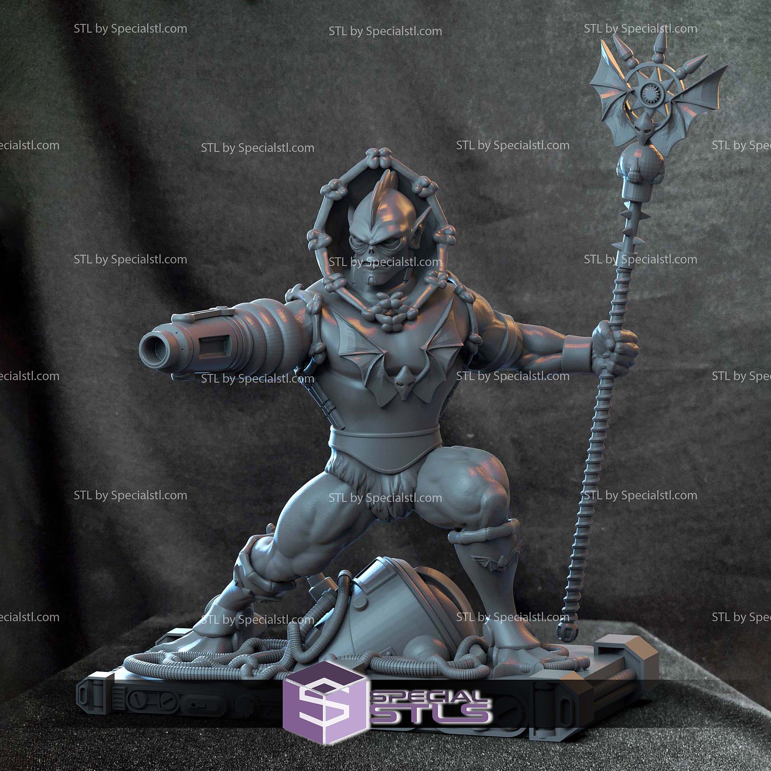 Hordak Masters of the Universe 3D Printer Files STL Model — view 4